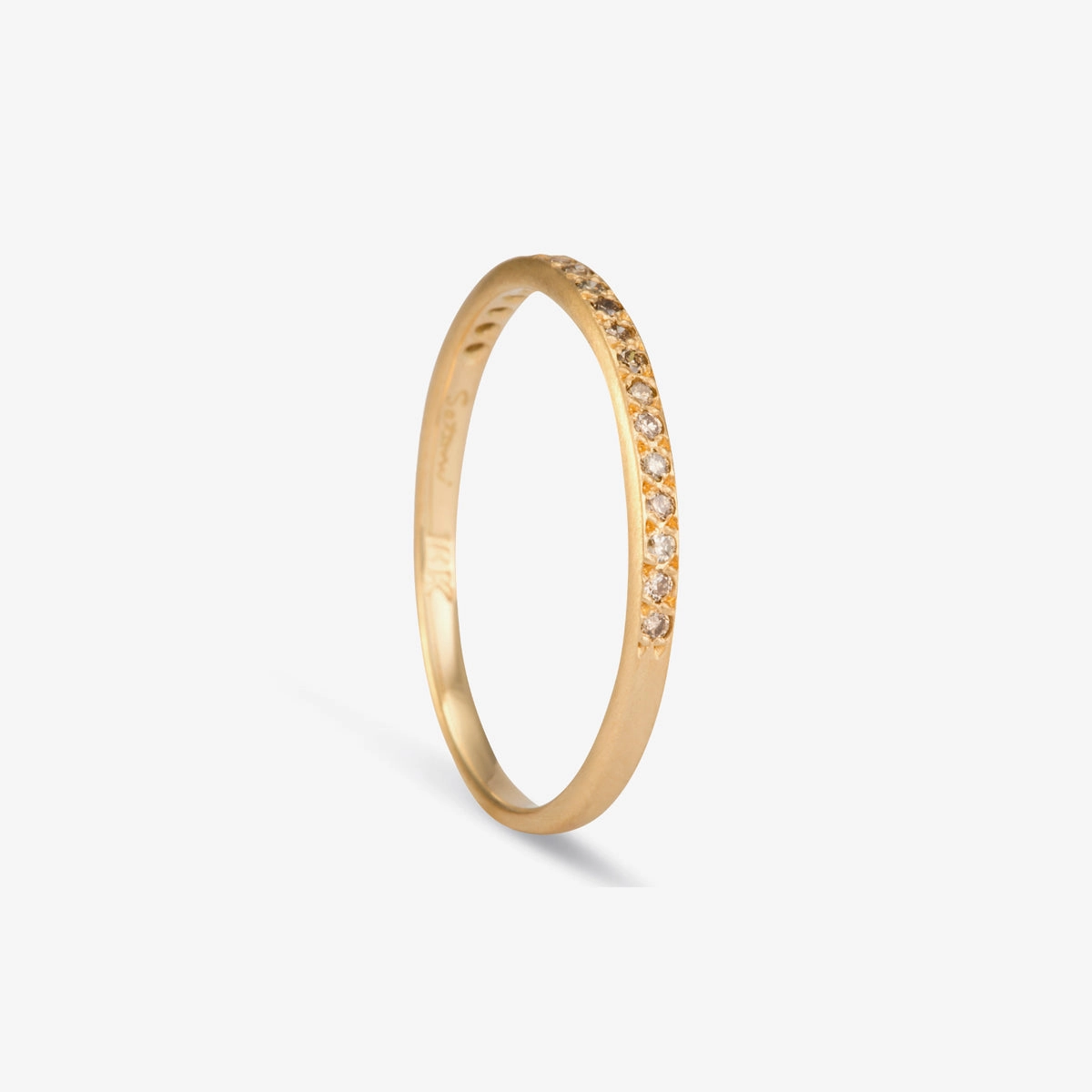 Brown Diamond Half-Eternity Band | R0207BR