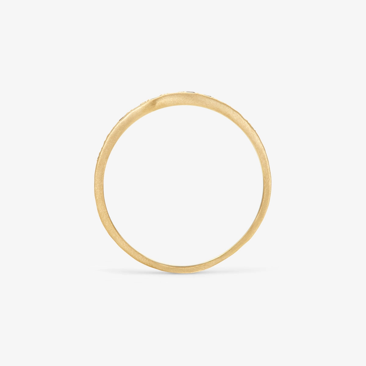 Brown Diamond Ripple Half-Eternity Band | R10002BR