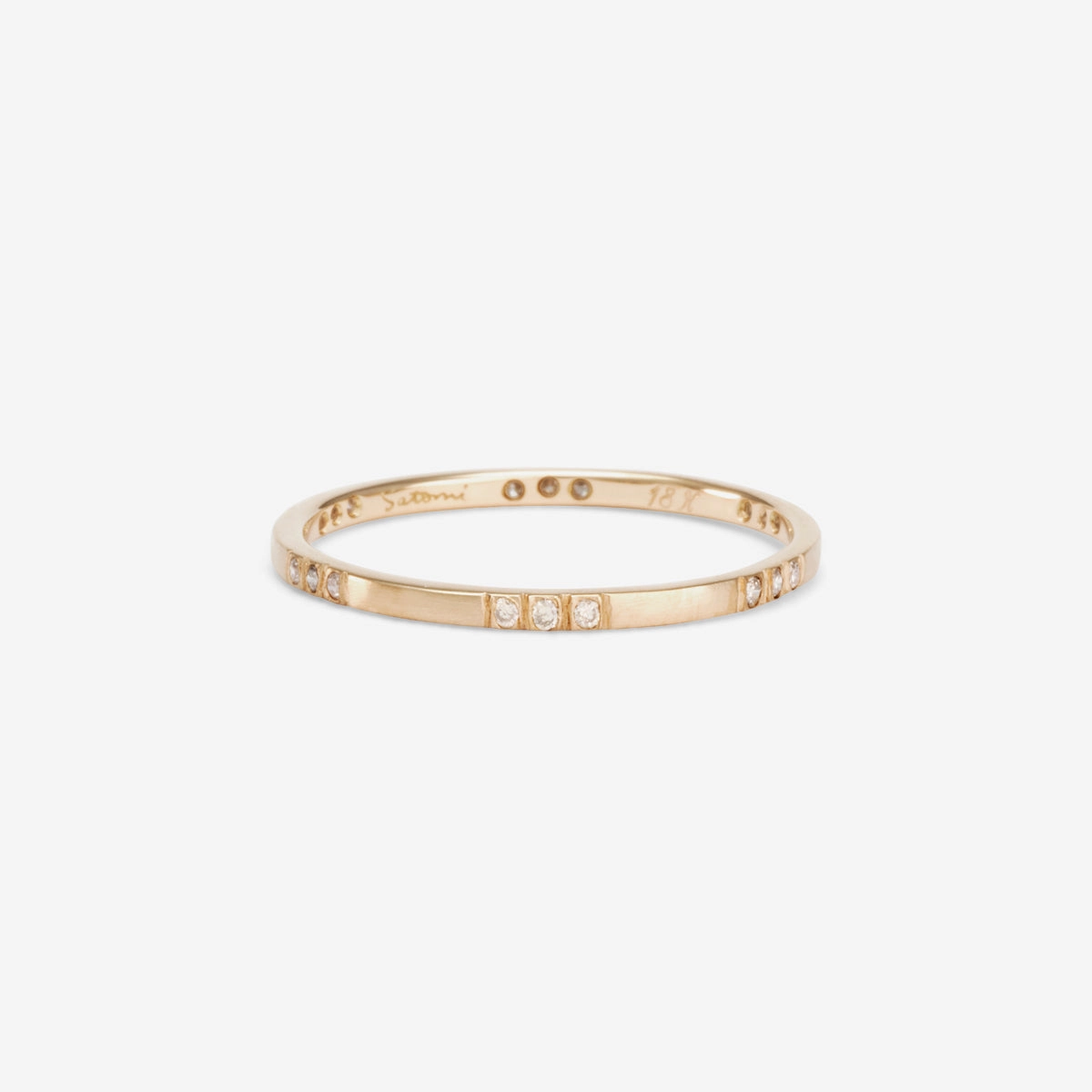 Brown Diamond Spaced Band | R8301BR