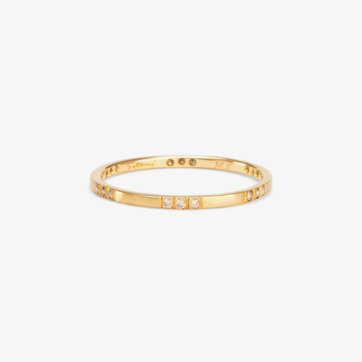 Brown Diamond Spaced Band | R8301BR