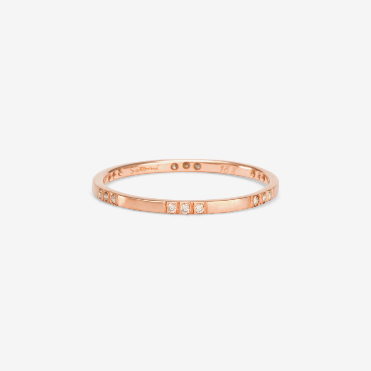 Brown Diamond Spaced Band | R8301BR