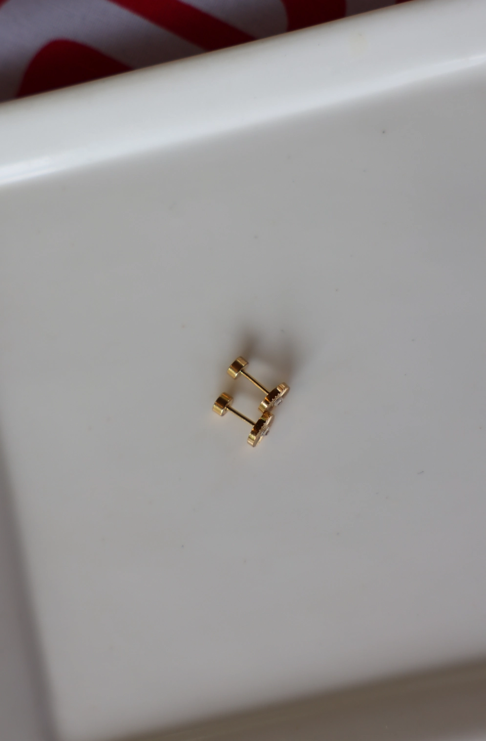 Burst Coin Diamond Stud
