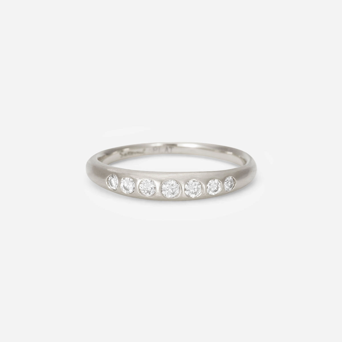 Cascading White Diamond Taper Band | R10503W