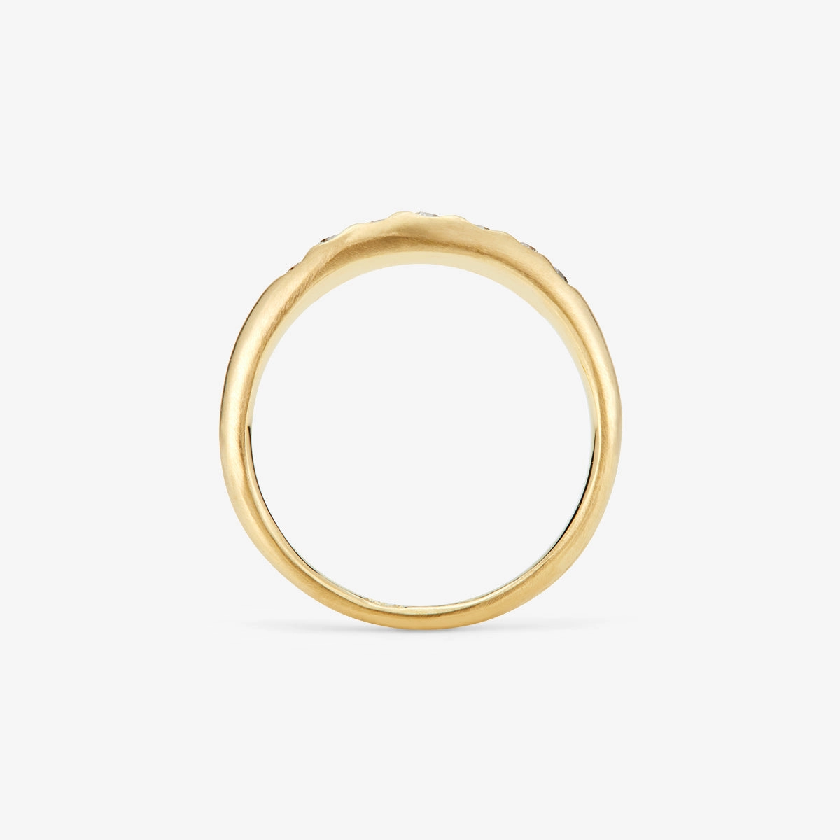 Cascading White Diamond Taper Band | R10503W