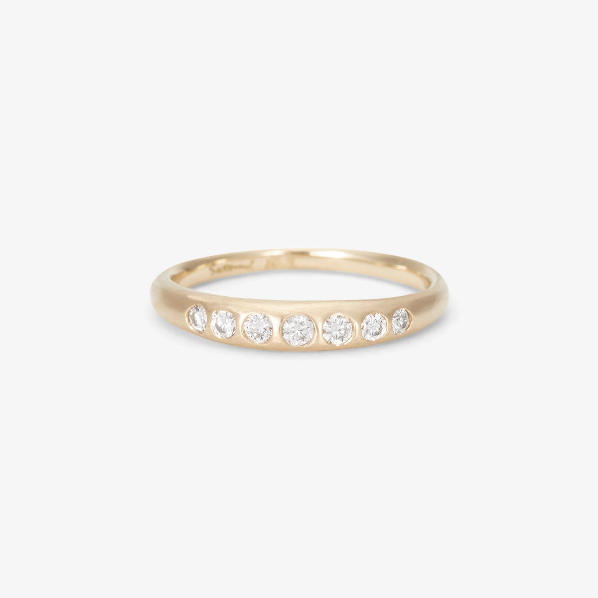 Cascading White Diamond Taper Band | R10503W