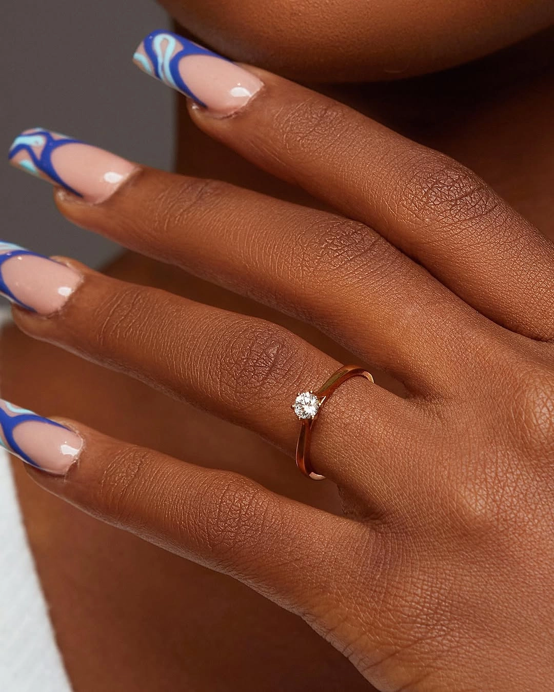 Classic 6 Prong Solitaire CZ Ring in 18K Gold