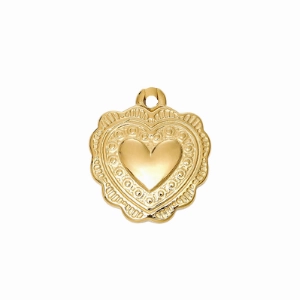 Coquette Heart Necklace Charm