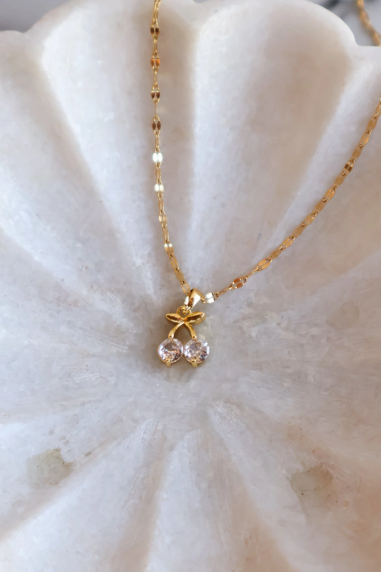 Diamond Cherry Necklace