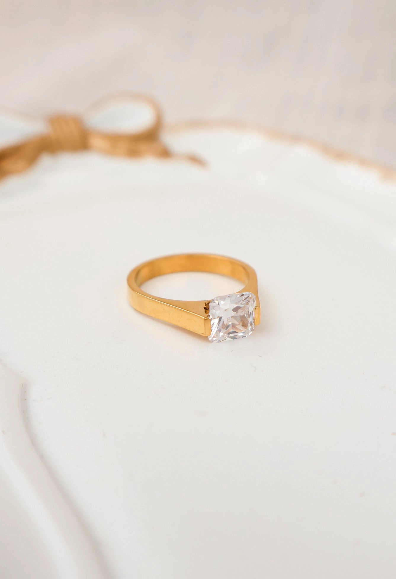 Diamond Cushion Cut Ring