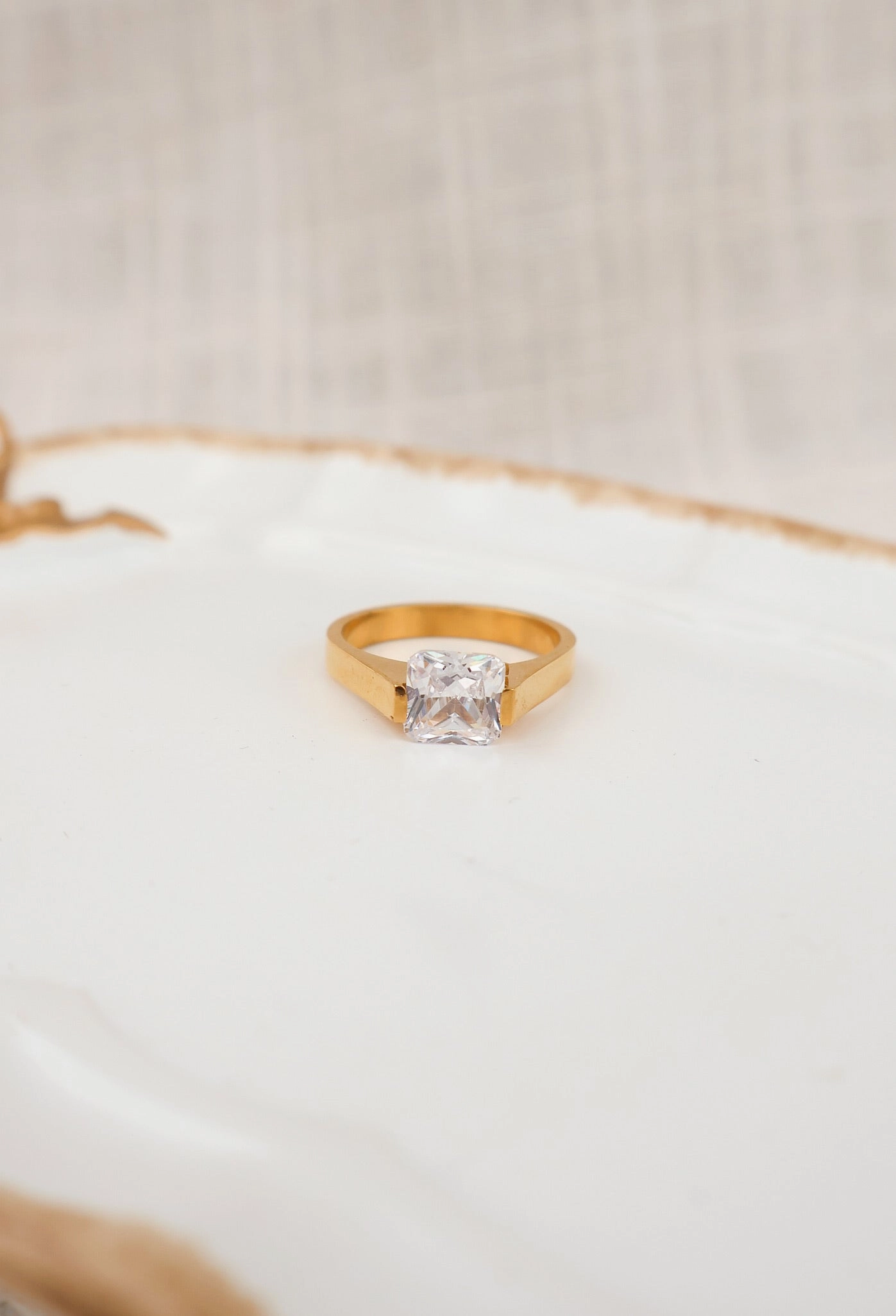 Diamond Cushion Cut Ring