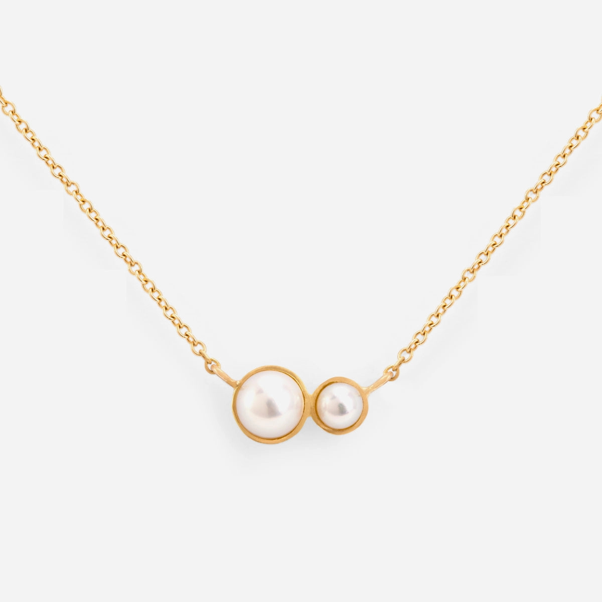 Double Pearl Necklace | N4101P