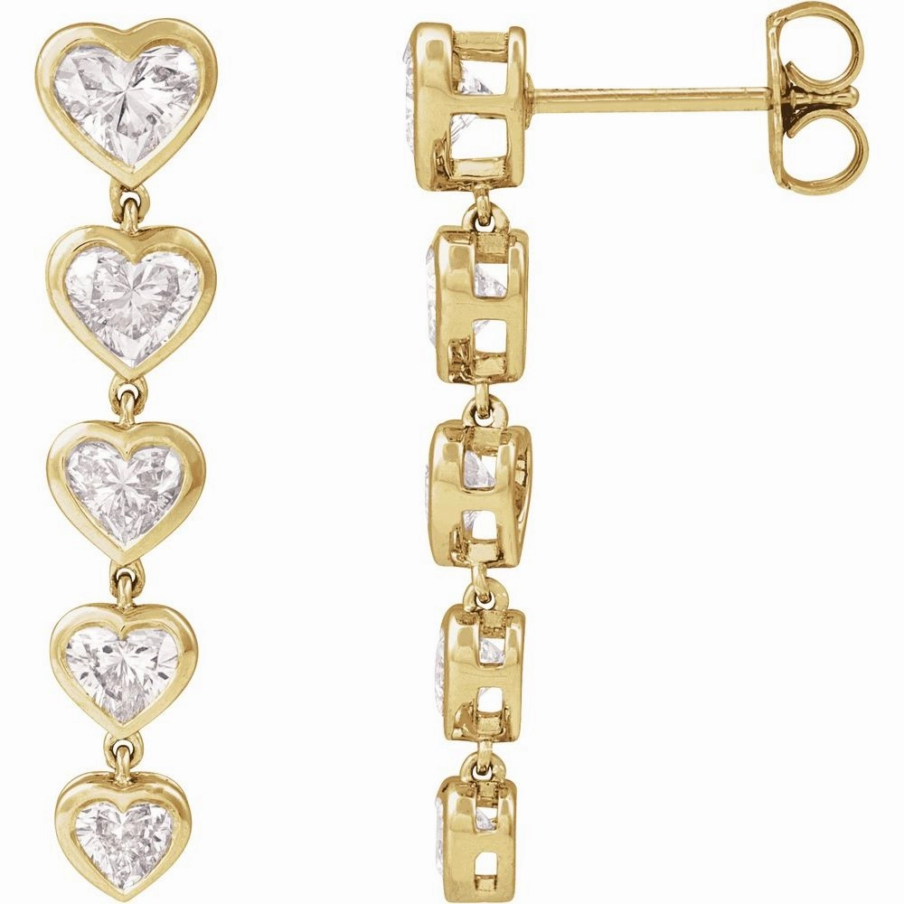 Dripping Heart Studs