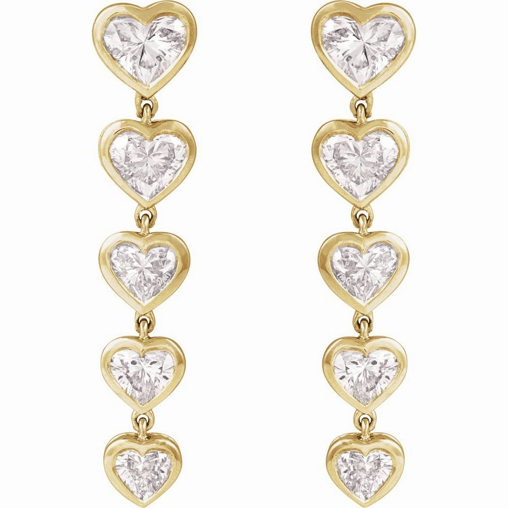 Dripping Heart Studs
