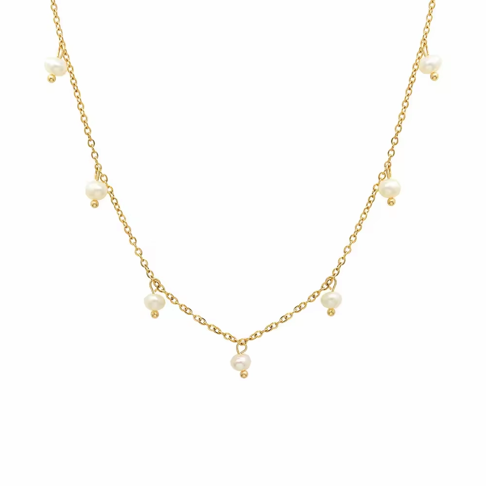 Dripping Pearl Necklace