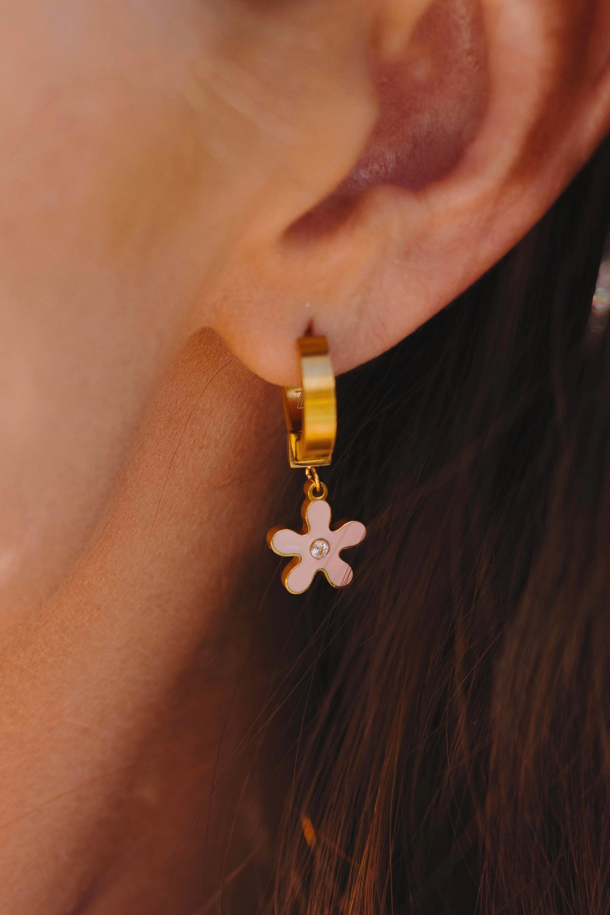 Enamel Flower Charm