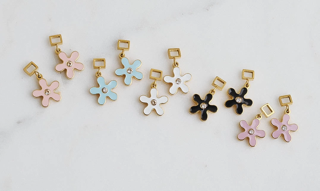 Enamel Flower Charm
