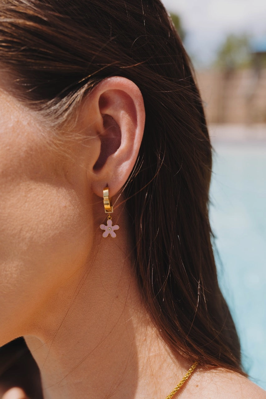 Enamel Flower Charm