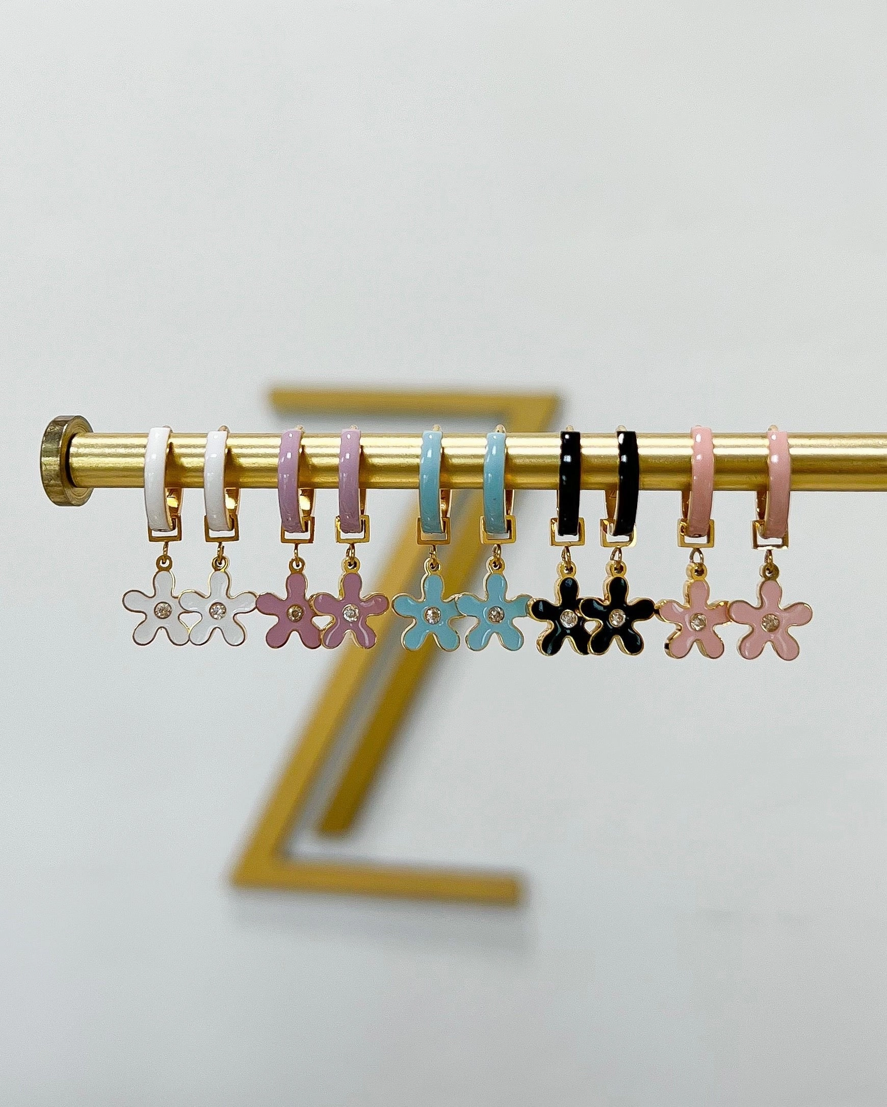 Enamel Flower Charm