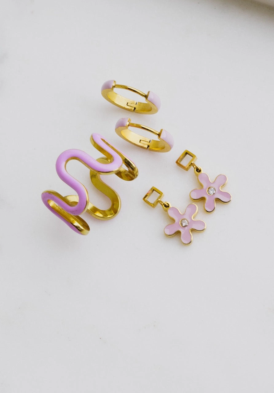 Enamel Flower Charm