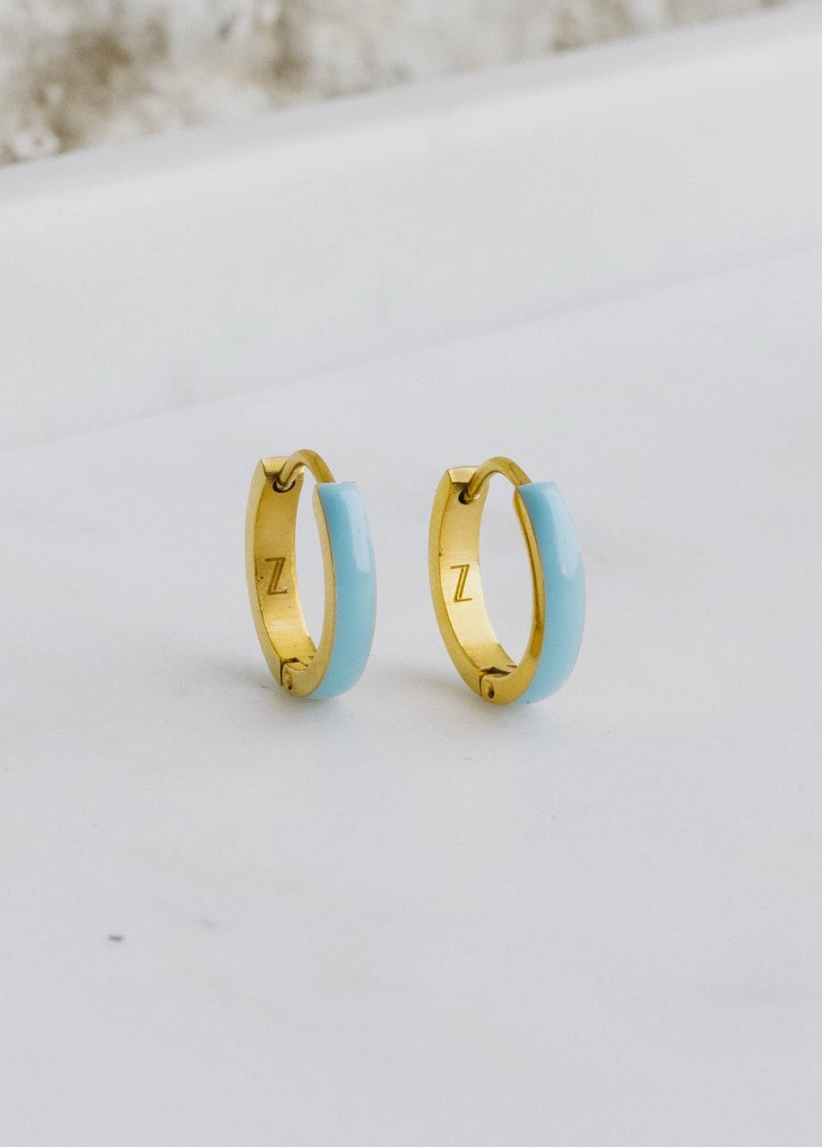 Enamel Zaana Mini Hoops