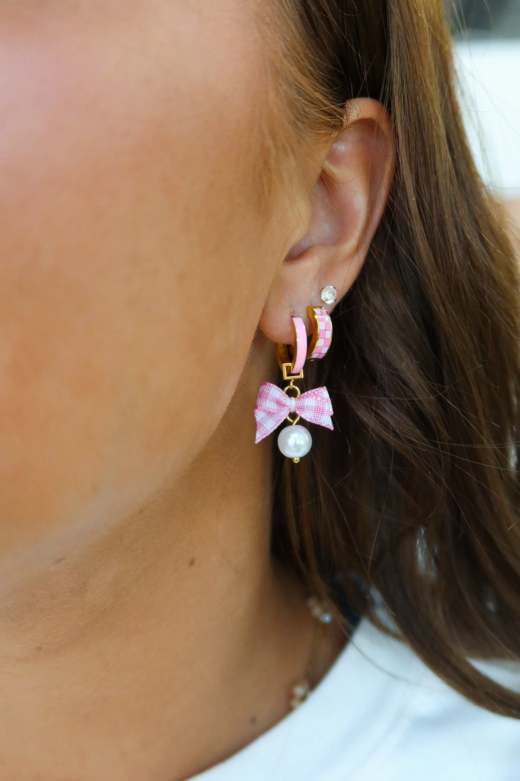 Enamel Zaana Mini Hoops
