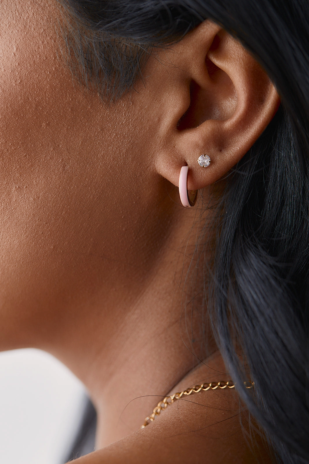 Enamel Zaana Mini Hoops
