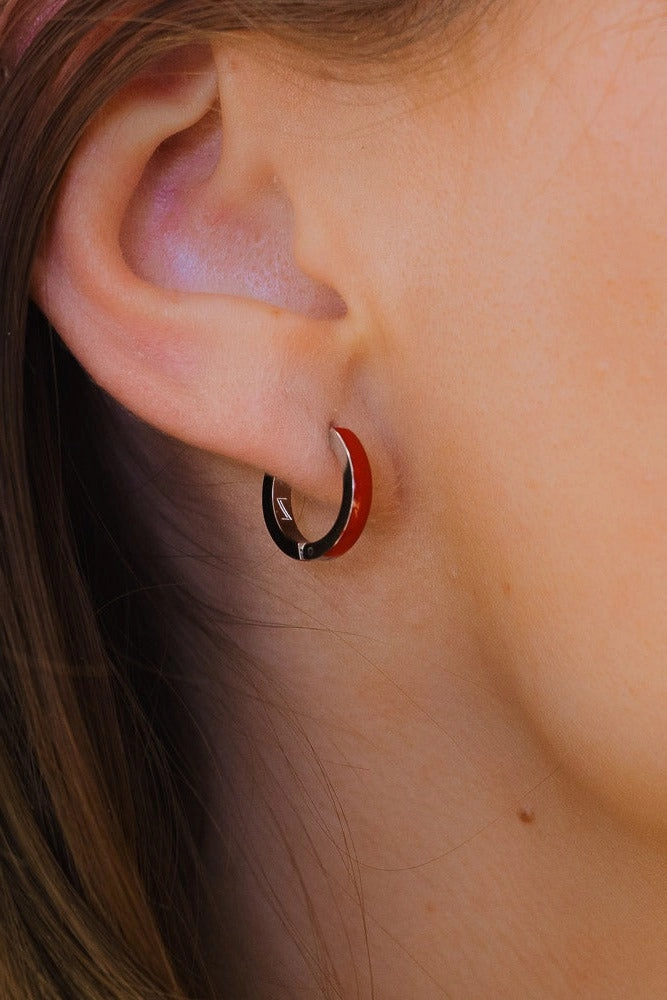 Enamel Zaana Mini Hoops