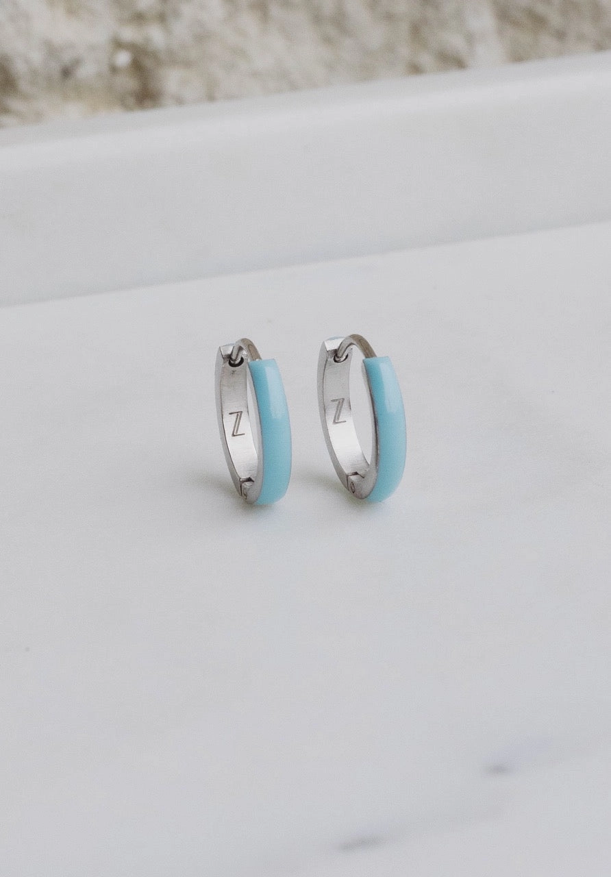 Enamel Zaana Mini Hoops