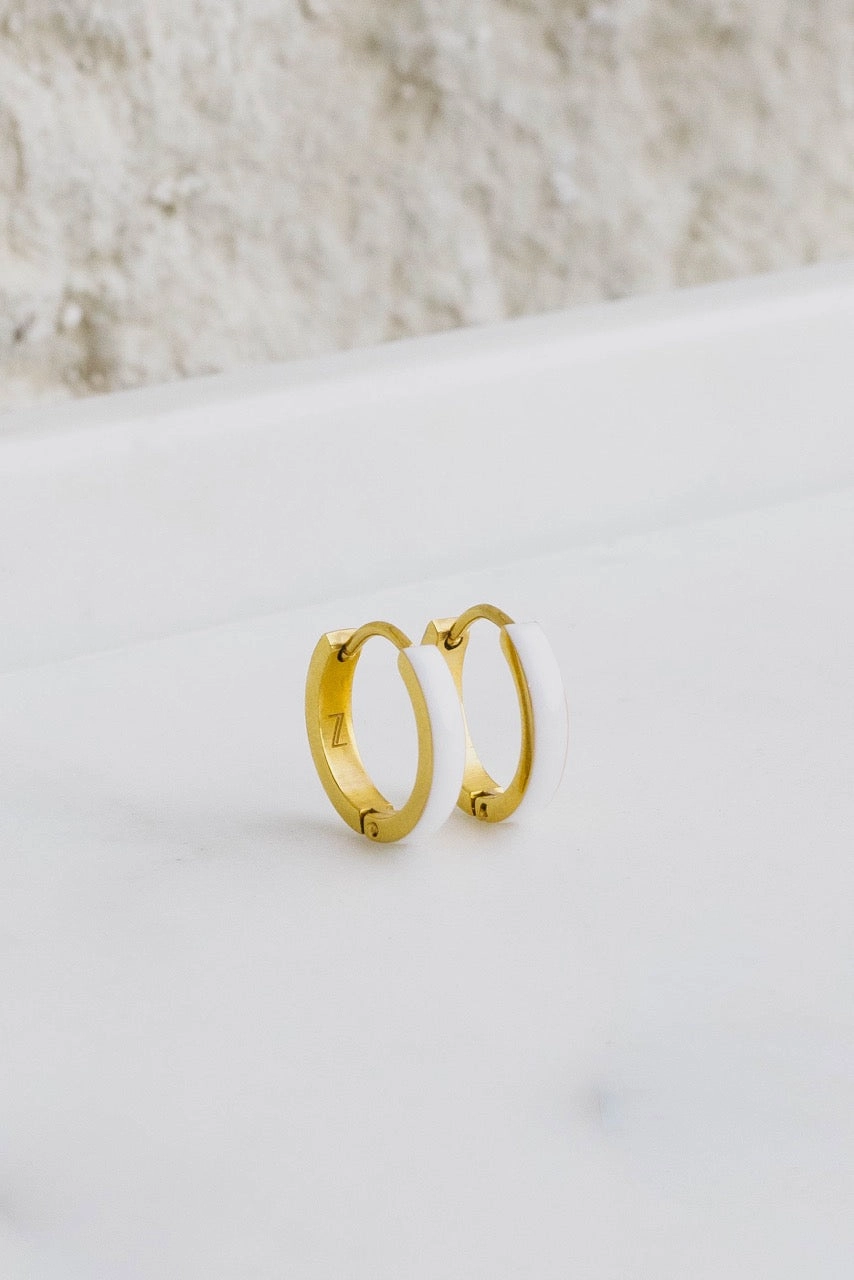 Enamel Zaana Mini Hoops