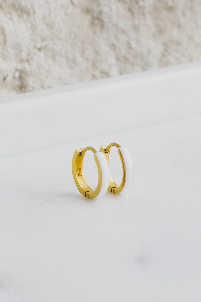 Enamel Zaana Mini Hoops