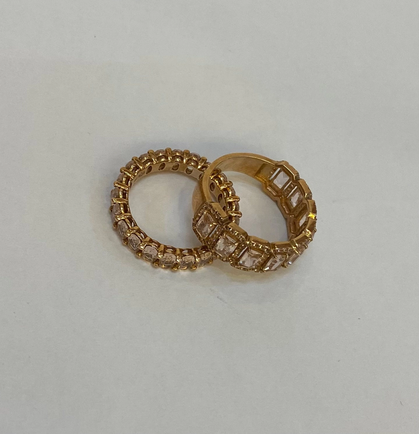 Eternity Baguette Cut CZ Band in 10K Gold