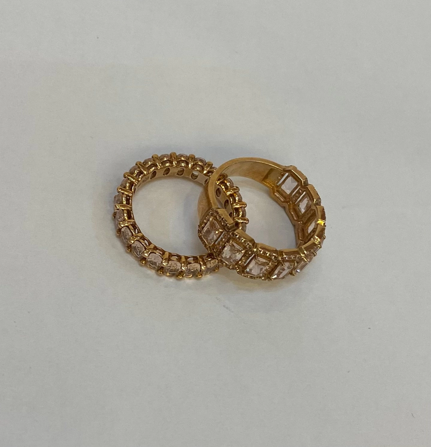 Eternity Baguette Cut CZ Band in 10K Gold