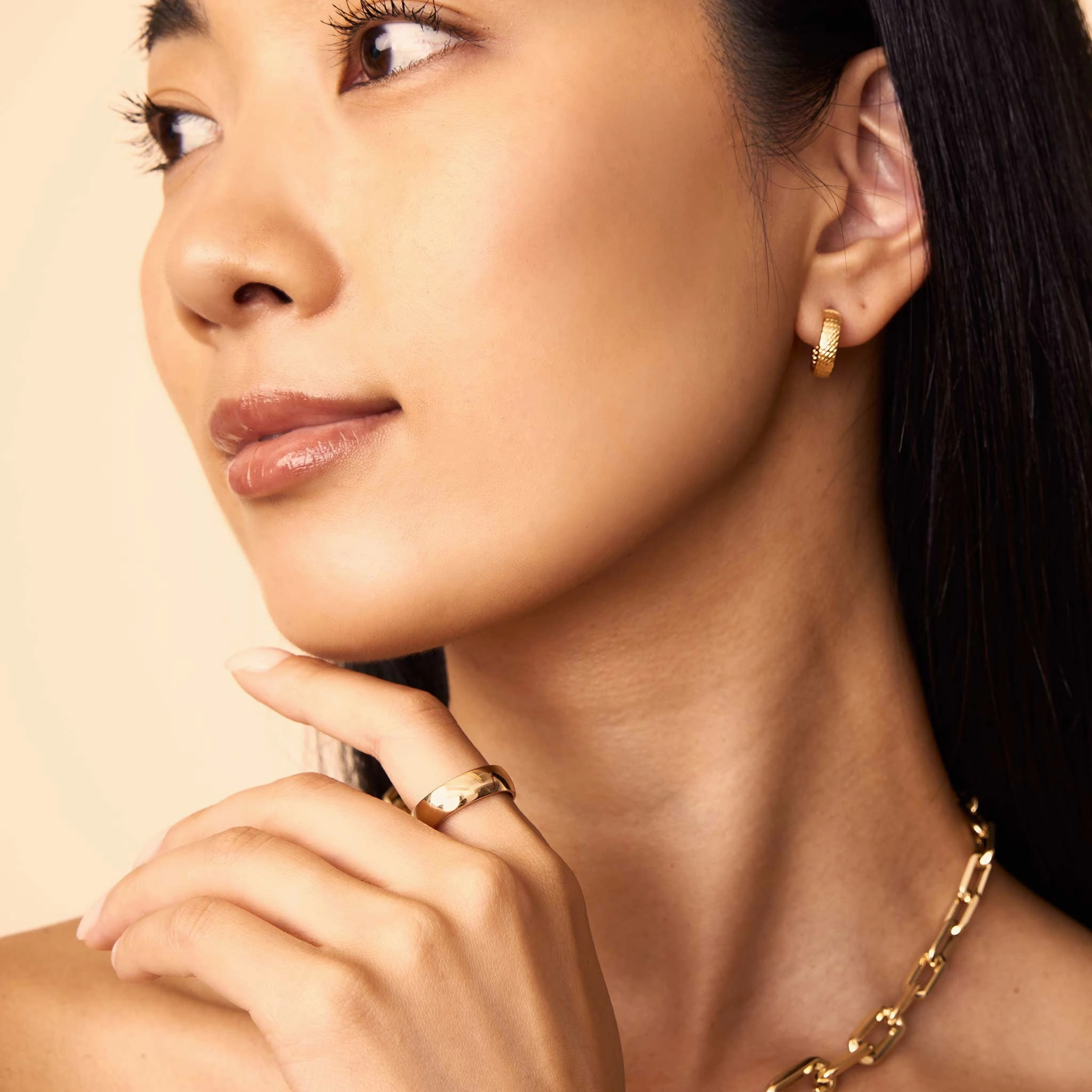 Forever Band Statement Ring