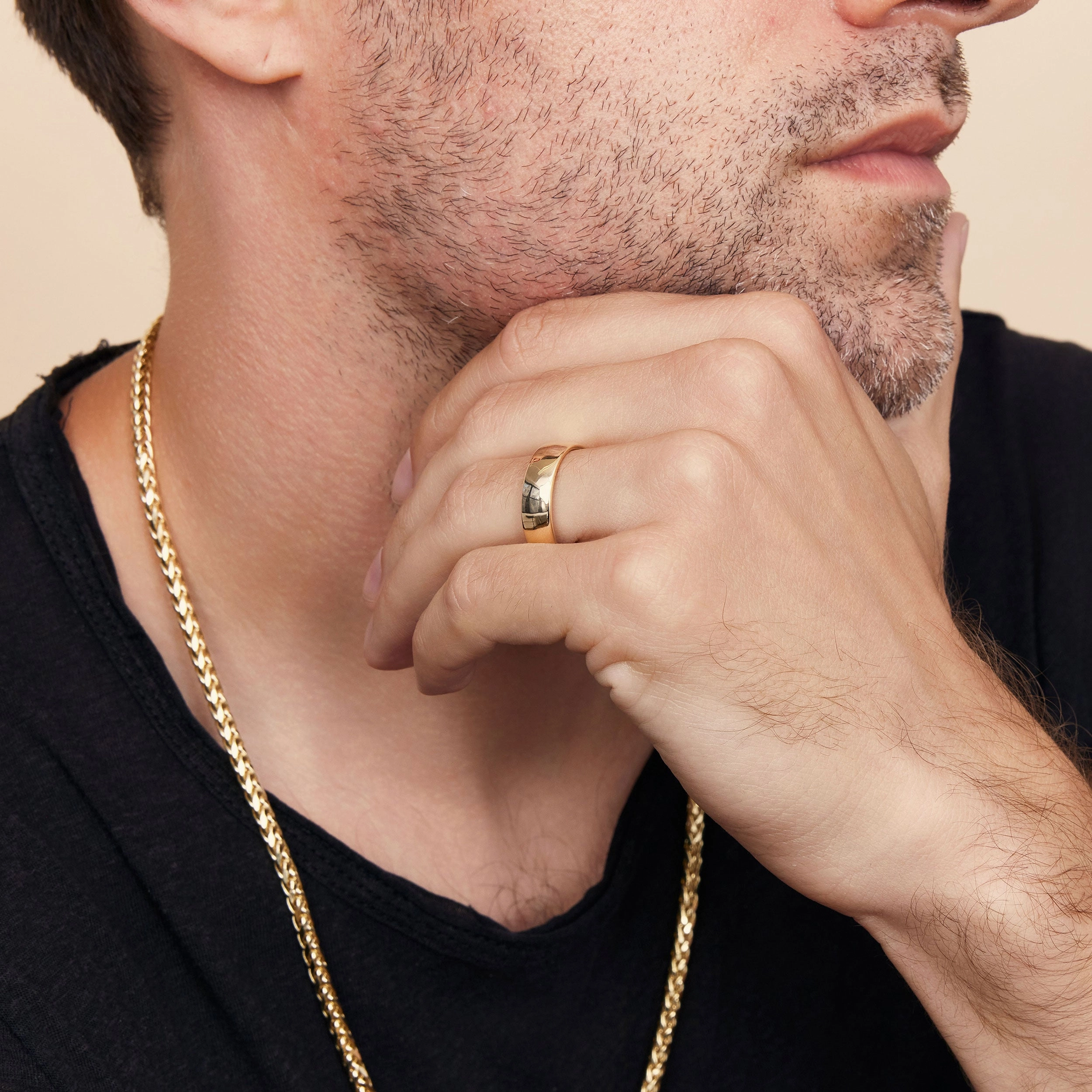 Forever Band Statement Ring