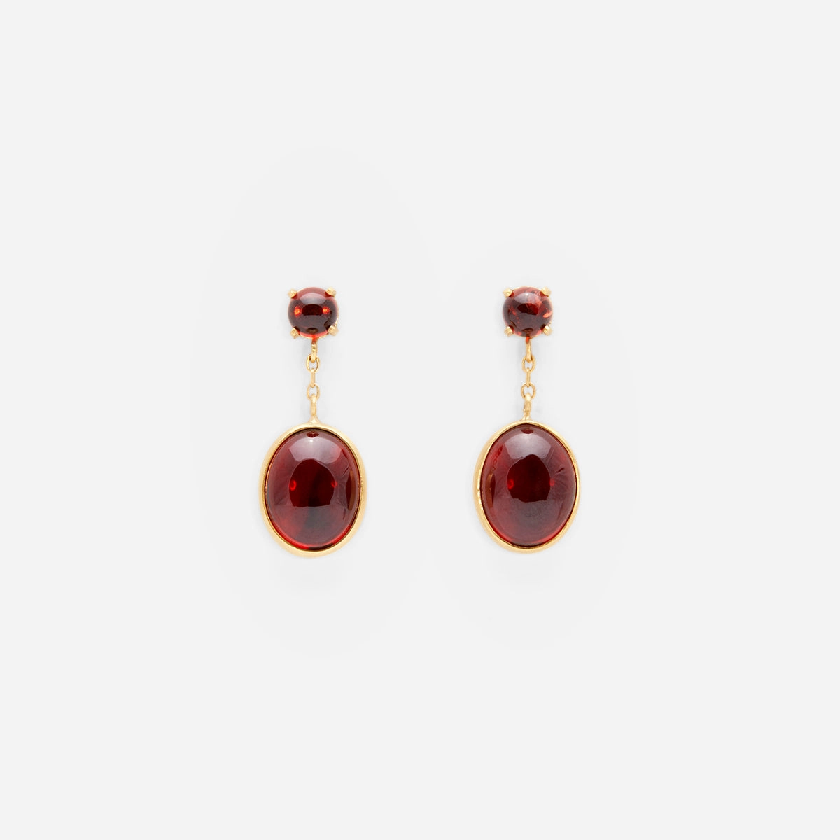 Garnet Glac Earring | E8601GN