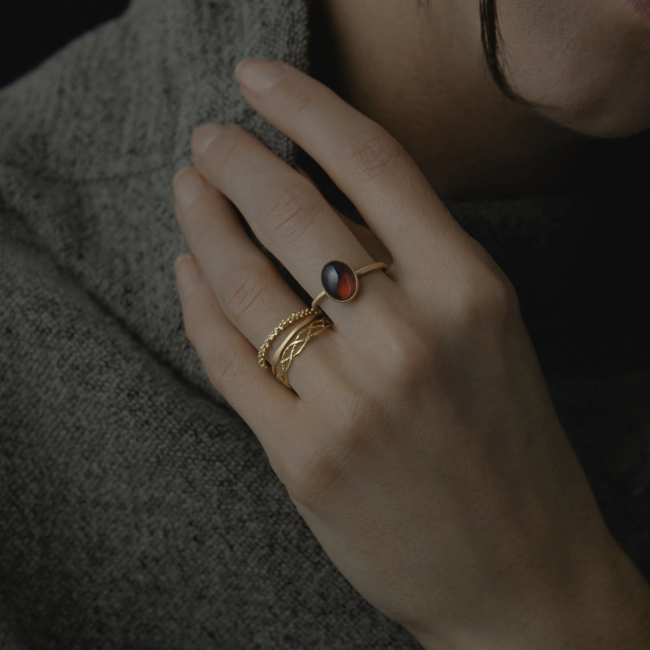Garnet Glac Ring | R12001GN