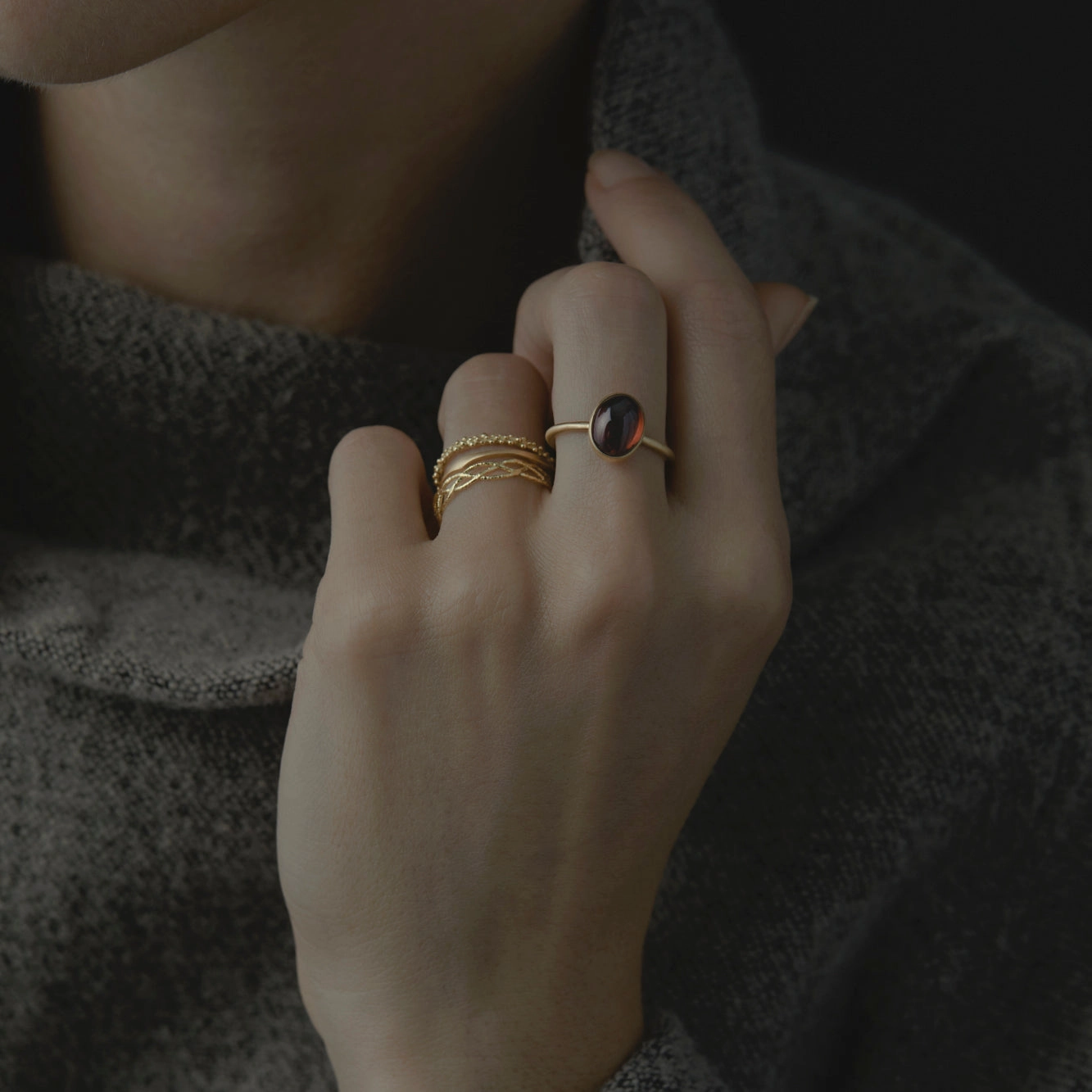 Garnet Glac Ring | R12001GN