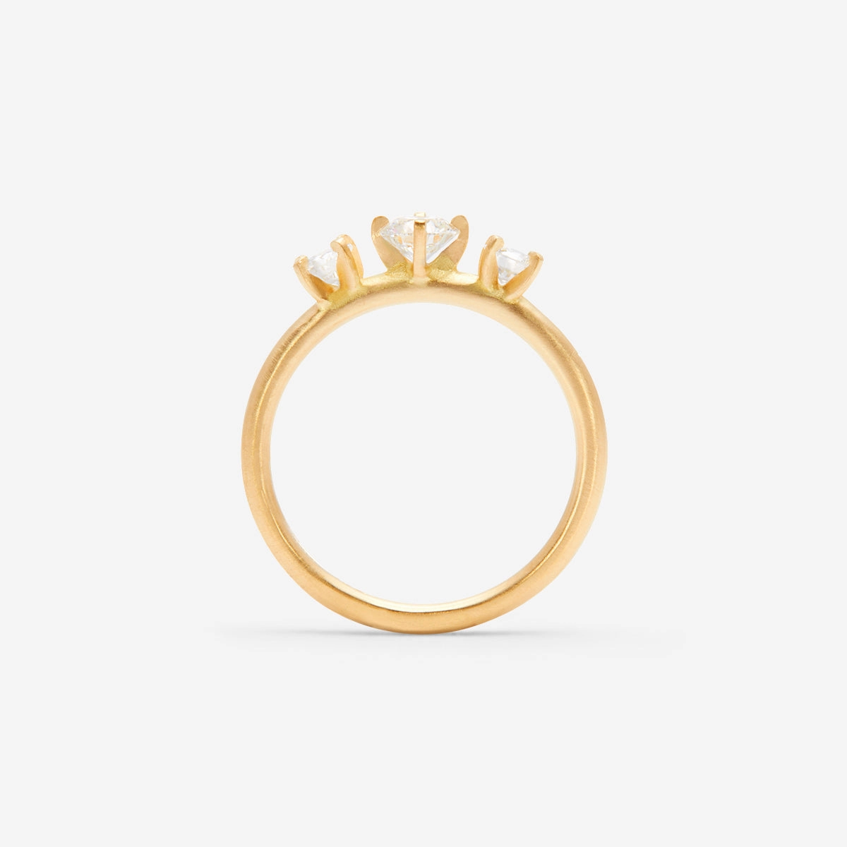 Grand White Diamond Trinity Ring | R11711W