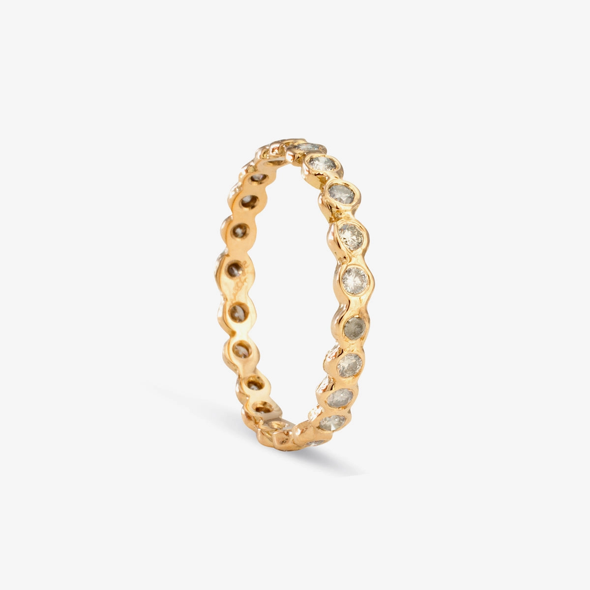 Gray Diamond Circle Eternity Band | R1101GY