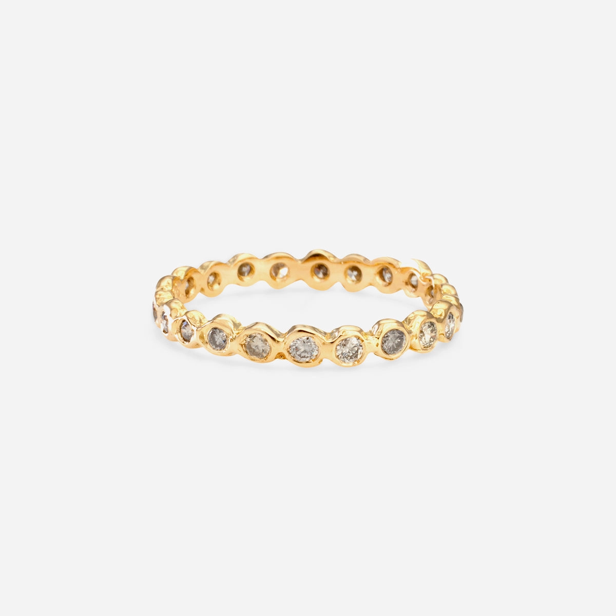 Gray Diamond Circle Eternity Band | R1101GY