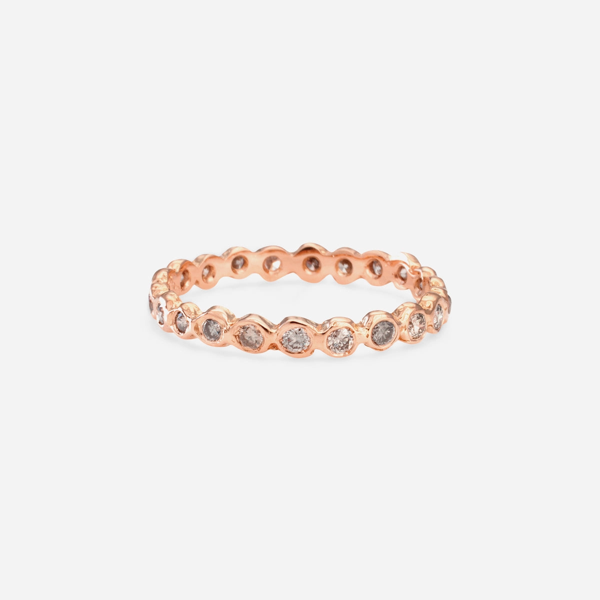 Gray Diamond Circle Eternity Band | R1101GY