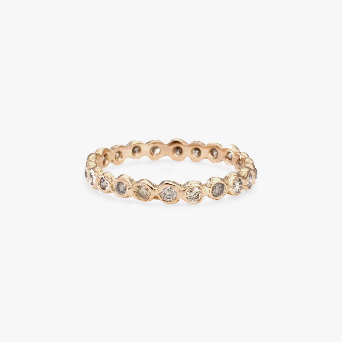 Gray Diamond Circle Eternity Band | R1101GY