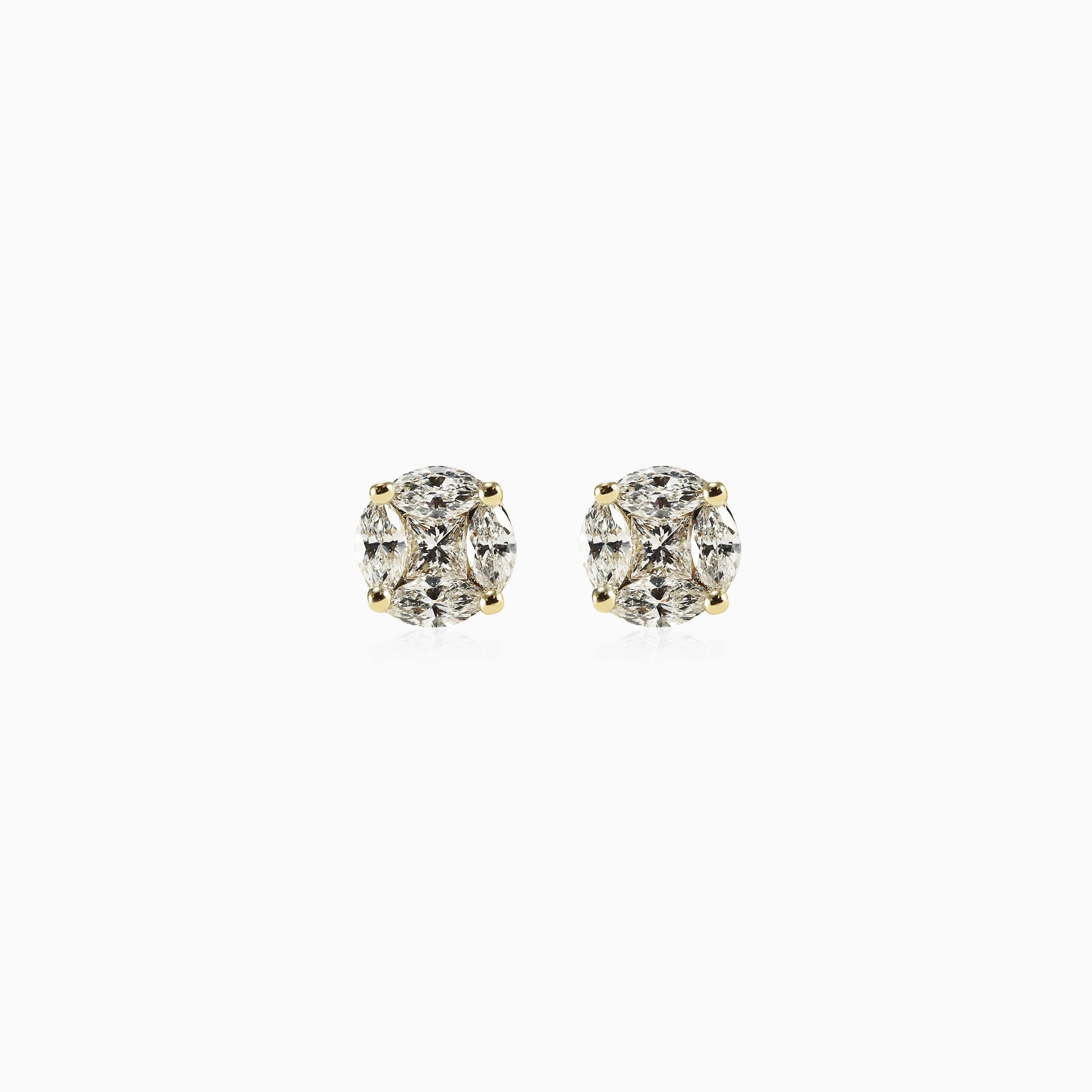 Illusion Small Diamond Studs