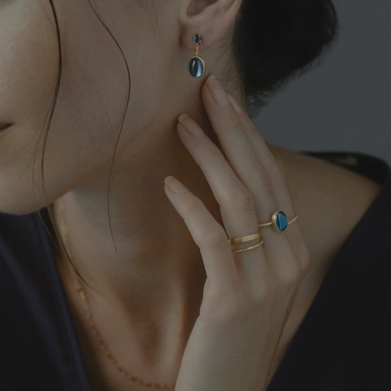 London Blue Topaz Glac Ring | R12001BT