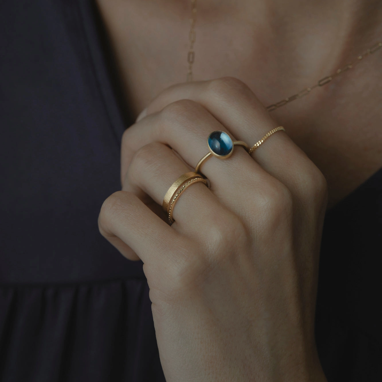 London Blue Topaz Glac Ring | R12001BT