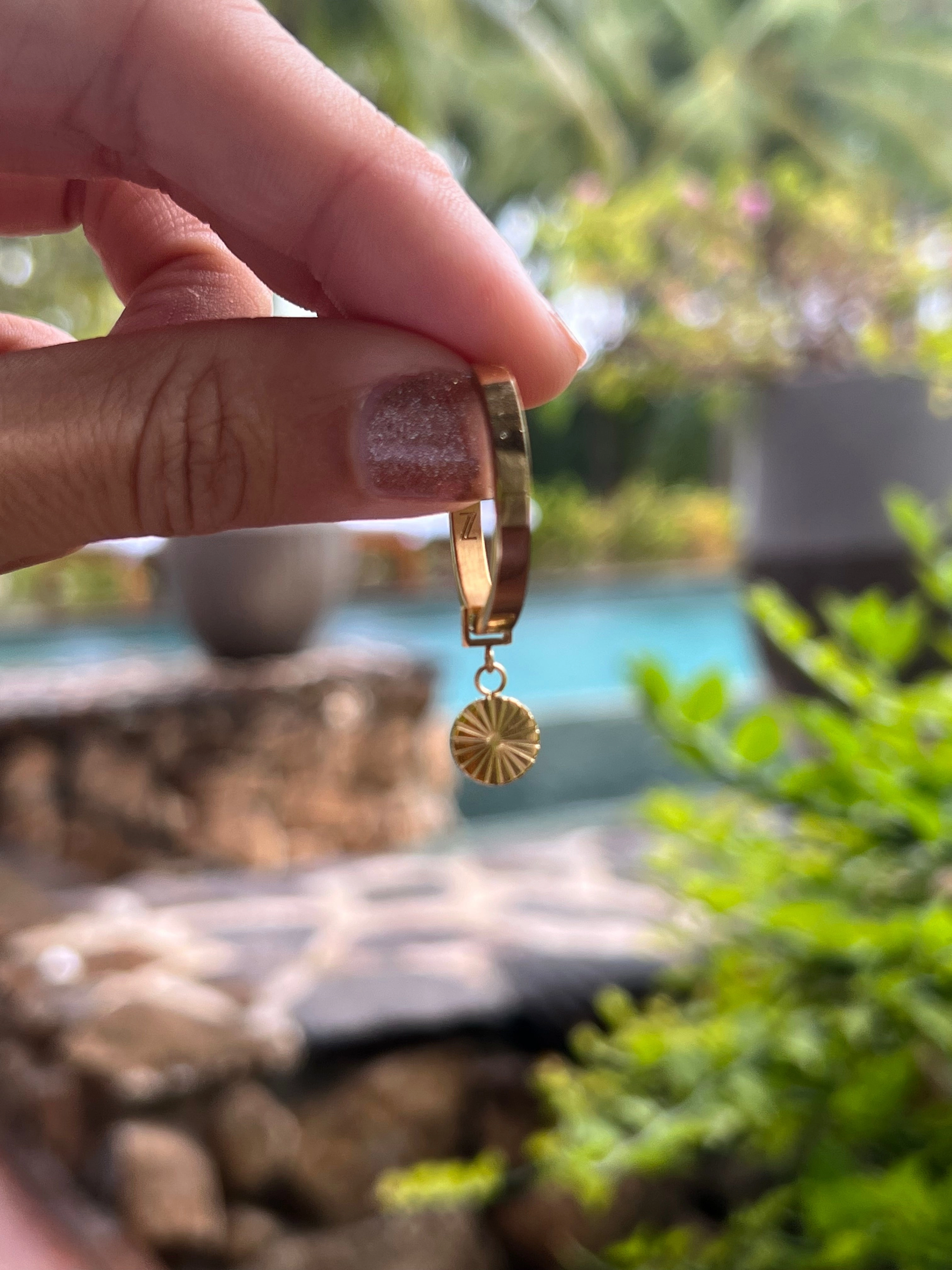Mini Burst Coin Charm