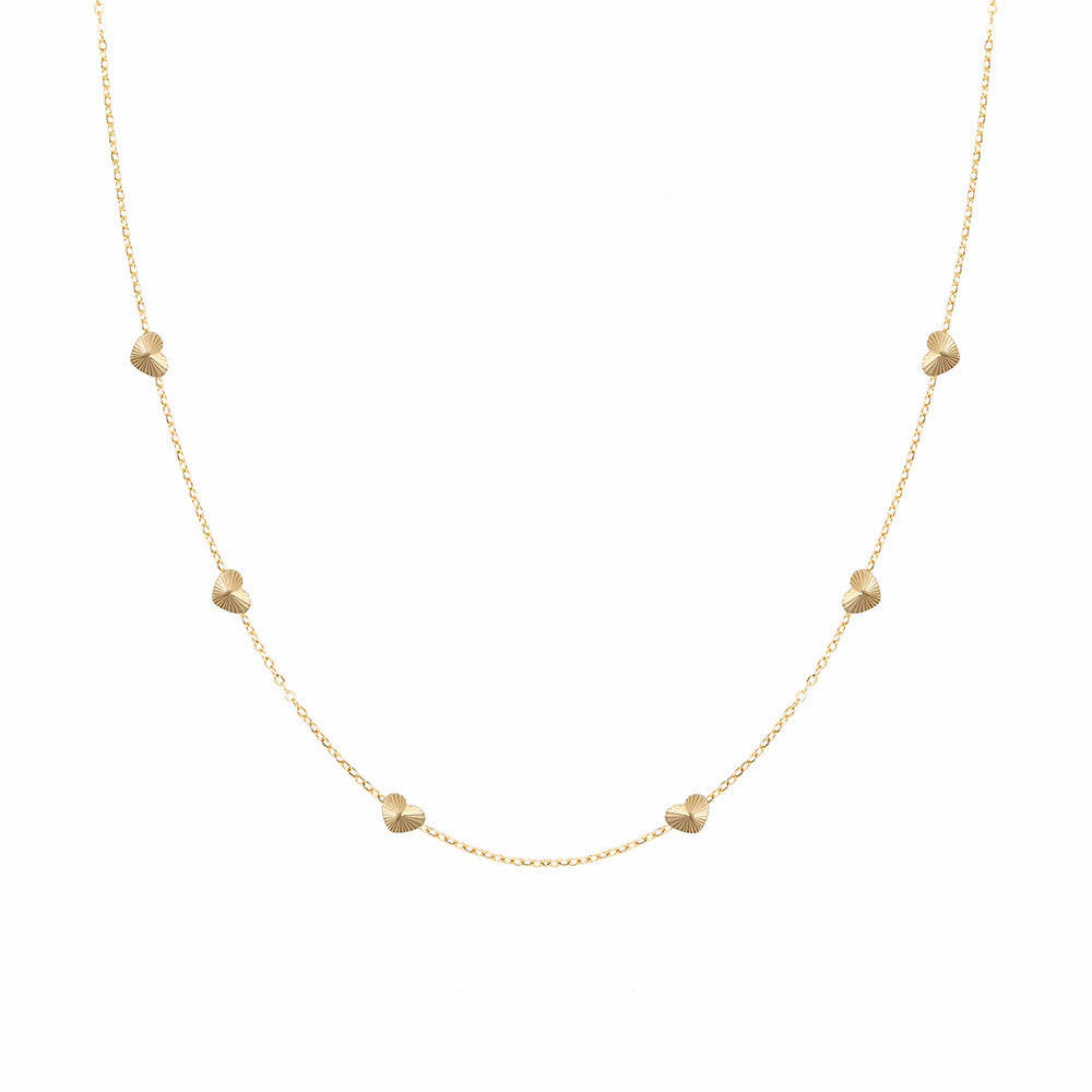 Mini Burst Heart Necklace
