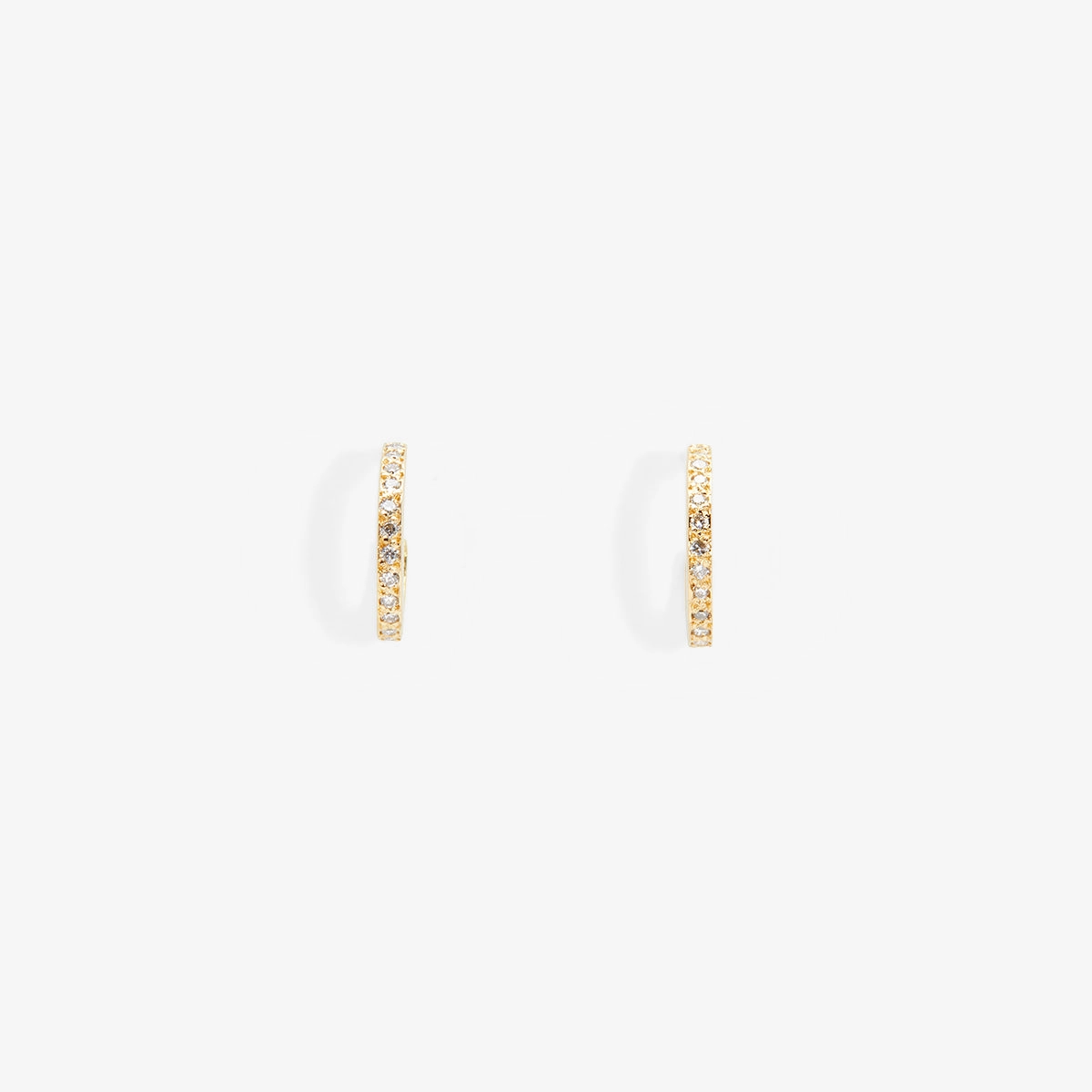 Misty Diamond Hoop Earrings | E9001W