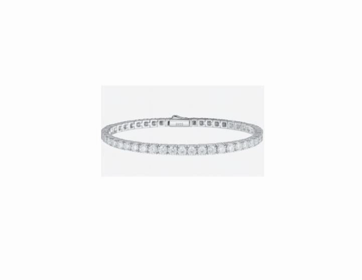 Moissanite Tennis Bracelet in 925 Sterling Silver