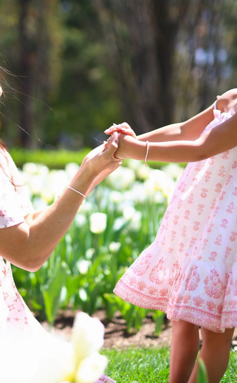 Momma & Daughter Full Pearl Bracelet